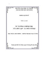 TIỂU LUẬN tư TƯỞNG CHÍNH TRỊ của HY lạp – LA mã cổ đại 
