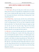 (TIỂU LUẬN) dẫn CHỨNG NGHỊ LUẬN xã hội 