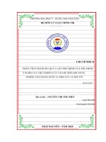 (TIỂU LUẬN) CHUYÊN đề 14 PHÂN TÍCH nội DUNG QUY LUẬT PHỦ ĐỊNH của PHỦ ĐỊNH ý NGHĨA của VIỆC NGHIÊN cứu vấn đề TRÊN đối với sự NGHIỆP CÁCH MẠNG nước TA HIỆN NAY và đối với bản THÂN 