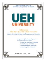 TIỂU LUẬN môn học QUẢN TRỊ CHUỖI CUNG ỨNG đề tài hệ thống vận hành chuỗi cung ứng sữa vinamilk 