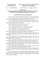 QUYẾT ĐỊNH Ban hành Quy định đấu giá quyền sử dụng đất để giao đất có thu tiền sử dụng đất hoặc cho thuê đất trên địa bàn tỉnh Thanh Hóa