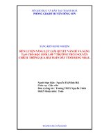 Sáng kiến rèn luyện năng lực giải quyết vấn đề và sáng tạo cho học sinh lớp 7 trường THCS Nguyễn Chích thông qua bài toán dãy tỷ số bằng nhau
