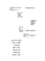 Quản lý nhà nước về đầu tư trực tiếp nước ngoài tại tỉnh hủa phăn, nước CHDCND lào  