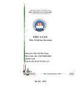 TIỂU LUẬN môn xã hội học đại cương nội DUNG NGHIÊN cứu về cơ cấu xã hội 