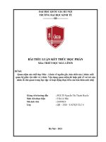 (TIỂU LUẬN) quan niệm của triết học mác   lênin về nguồn gốc, bản chất của ý thức; mối quan hệ giữa vật chất và ý thức  vận dụng quan niệm đó luận giải về vai trò của nhân tố chủ quan trong học tập 