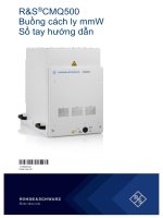 R&S®CMQ500 Buồng cách ly mmW Sổ tay hướng dẫn 1179292532 Phiên bản 02