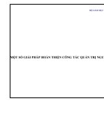 (Luận văn thạc sĩ file word) Một số giải pháp hoàn thiện công tác quản trị nguồn nhân lực tại Công ty Cổ phần truyền thông Thanh niên đến năm 2020