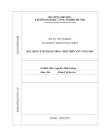 ĐỒ án tốt NGHIỆP NGÀNH kỹ THUẬT PHẦN mềm xây DỰNG ỨNG DỤNG NHẮC NHỞ TRÊN nền TẢNG IOS 