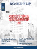 NGHIÊN cứu và TRIỂN KHAI DỊCH vụ MAIL SERVER TRÊN LINUX 