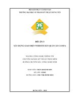 (TIỂU LUẬN) đồ án 3 xây DỰNG GIAO DIỆN WEBSITE bán QUẦN áo CANIFA 