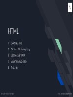 (TIỂU LUẬN) giới thiệu HTML các thẻ HTML thông dụng  đặt tên chuẩn BEM  viết HTML chuẩn SEO html seo bem css 