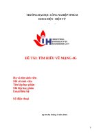(TIỂU LUẬN) đề tài tìm HIỂU về MẠNG 4g 