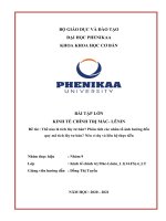 (TIỂU LUẬN) thế nào là tích lũy tư bản phân tích các nhân tố ảnh hưởng đến quy mô tích lũy tư bản nêu ví dụ và liên hệ thực tiễn 