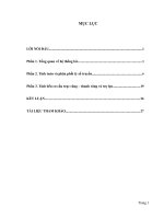 (TIỂU LUẬN) đề tài tính toán thiết kế hệ thống lái ô tô 