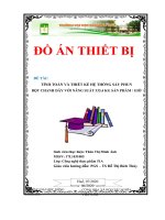 (TIỂU LUẬN) đề tài TÍNH TOÁN và THIẾT kế hệ THỐNG sấy PHUN bột CHANH dây với NĂNG SUẤT 333,4 KG sản PHẨM  GIỜ 