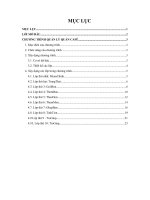 (TIỂU LUẬN) đề tài xây dựng chương trình quản lý quán café bằng ngôn ngữ java 