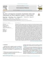 The short  and long term associations of particulate matter  2020 environmen