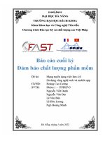 (TIỂU LUẬN) tiểu luận báo cáo cuối kỳ đảm bảo chất lượng phần mềm 