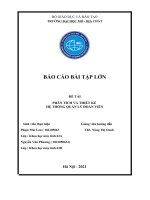 BÁO cáo bài tập lớn đề tài PHÂN TÍCH và THIẾT kế hệ THỐNG QUẢN lý đoàn VIÊN 