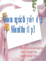 Bài giảng Mĩ thuật lớp 3 bài 23: Vẽ theo mẫu - Vẽ bình đựng nước