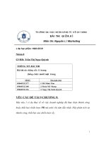 (TIỂU LUẬN) hãy nêu 1 ví dụ thực tế về việc doanh nghiệp đã thực hiện thành công hoặc thất bại chiến lược PR mà anh chị tâm đắc nhất  hãy phân tích sự thành công, thất bại của chiến lược ấy  