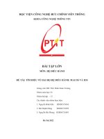 BÀI tập lớn môn hệ điều HÀNH đề tài tìm HIỂU về HAI họ hệ điều HÀNH MACOS và IOS