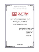 (TIỂU LUẬN) xây DỰNG WEBSITE hỗ TRỢ đào tạo lập TRÌNH PRODUCT BACKLOG DOCUMENT 