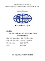 (TIỂU LUẬN) TIỂU LUẬN đề tài tìm HIỂU về DI CHÚC của CHỦ TỊCH hồ CHÍ MINH 