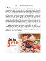 (TIỂU LUẬN) TIỂU LUẬN MARKETING căn bản phân tích chiến lược marketing mix hotpot story 
