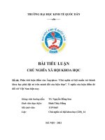 (TIỂU LUẬN) phân tích luận điểm của ăng ghen “chủ nghĩa xã hội muốn trở thành khoa học phải đặt nó trên mảnh đất của hiện thực”  ý nghĩa của luận điểm đó đối với việt nam hiện nay 