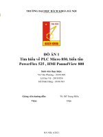 (TIỂU LUẬN) đồ án 1 tìm hiểu về PLC micro 850, biến tần powerflex 525 , HMI pannelview 800 