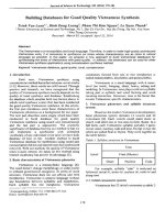 Xây dựng cơ sở dữ liệu cho xu hướng tổng hợp tiếng việt chất lượng tốt 