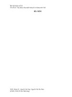 (TIỂU LUẬN) đề tài ứng dụng công nghệ màng tái sử dụng nước thải 