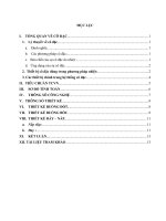 (TIỂU LUẬN) lý thuyết về cô đặc  thiết bị cô đặc dùng trong phương pháp nhiệt 