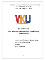 (TIỂU LUẬN) đồ án cơ sở 3 phát triển ứng dụng nghe nhạc trên nền tảng android studio 