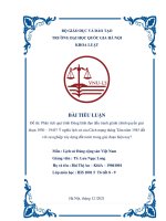 (TIỂU LUẬN) phân tích quá trình đảng lãnh đạo đấu tranh giành chính quyền giai đoạn 1930 – 1945 ý nghĩa lịch sử của cách mạng tháng tám năm 1945 đối với sự nghiệp xây dựng đất nước trong giai đoạn hiện nay 