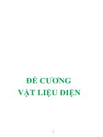 Đề cương vật liệu điện