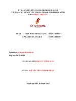 (TIỂU LUẬN) TIỂU LUẬN môn điện tử CÔNG SUẤT một bộ chỉnh lưu điốt cầu 3 pha được nuôi từ nguồn điện xoay chiều có điện áp dây là 380v  giả thiết điện áp rơi trên mỗi điốt là 0,7v 