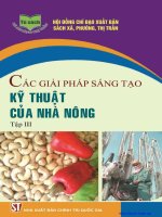 Kỹ thuật của nhà nông với các giải pháp sáng tạo (Tập 3)