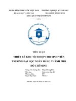 (TIỂU LUẬN) THIẾT kế KHU TÍCH hợp CHO SINH VIÊN TRƯỜNG đại học NGÂN HÀNG THÀNH PHỐ hồ CHÍ MINH 