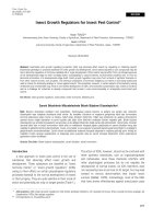 Introduction A new approach to insect pest control