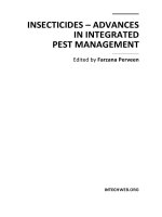 Insecticides   advances in integrated pest management (farzana perveen)