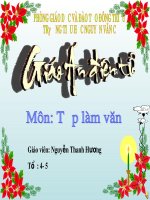 Bài giảng Tiếng Việt lớp 4: Tập làm văn - Thế nào là miêu tả?