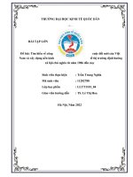 (TIỂU LUẬN) đề bài tìm hiểu về công cuộc đổi mới của việt nam và xây dựng nền kinh tế thị trường định hướng xã hội chủ nghĩa từ năm 1986 đến nay 