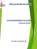 (TIỂU LUẬN) đề tài PHÁT TRIỂN sản PHẨM BÁNH QUI từ hạt kê nảy mầm 