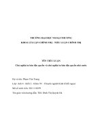 (TIỂU LUẬN) TIỂU LUẬN chủ nghĩa tư bản độc quyền và chủ nghĩa tư bản độc quyền nhà nước 