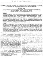 Sử dụng giao thức RPL cho việc ảo hóa trong mạng cảm biến không dây 