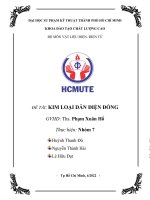 (TIỂU LUẬN) đề tài KIM LOẠI dẫn điện ĐỒNG 