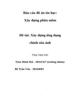 (TIỂU LUẬN) đề tài xây dựng ứng dụng chỉnh sửa ảnh 