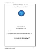 BÁO cáo đồ án KHOA học máy TÍNH tên đề tài PHÂN TÍCH và THIẾT kế CỔNG THANH TOÁN điện tử 